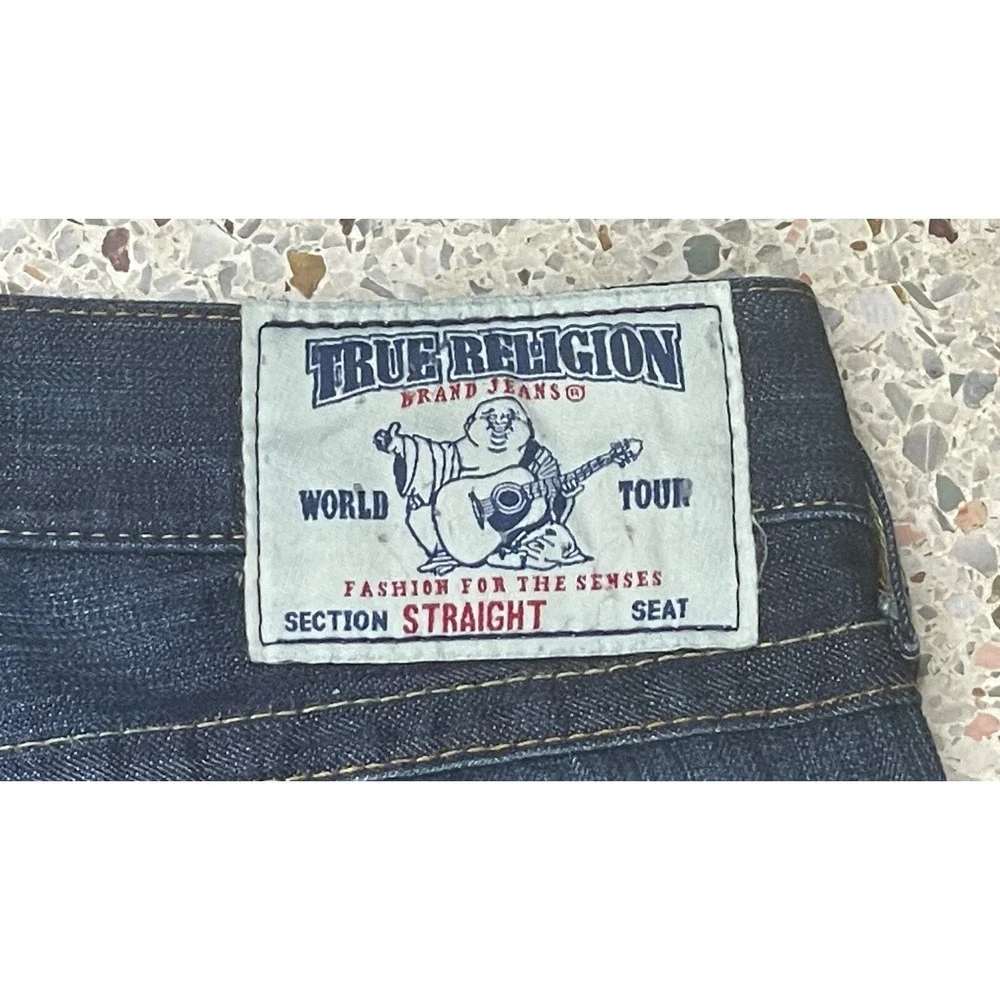 True Religion Section Straight Vtg Y2K Men's‎ Denim Jeans Size 34